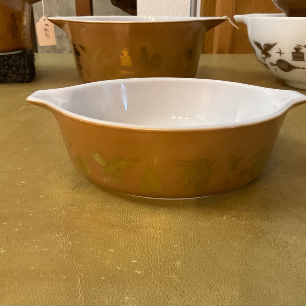 Vintage Pyrex Early American 1 Pint Casserole Dish #471